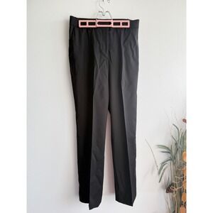 Givenchy Womens Black Wool Straight Leg Tailored Trousers Pants 38